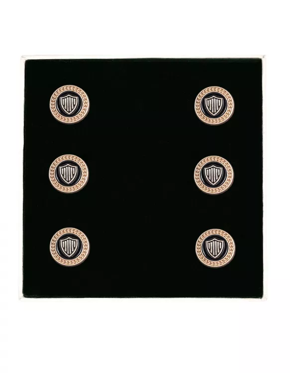 Golden/Black Waist Coat Button