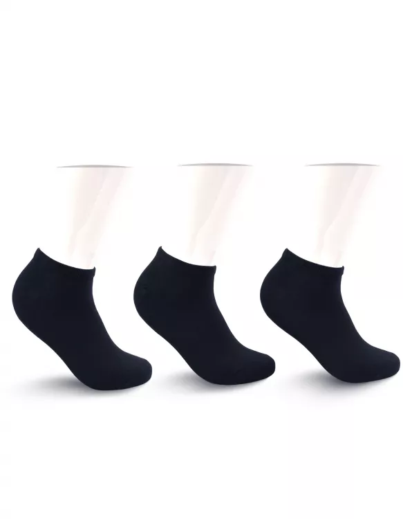 Black Plain Anklet Sock