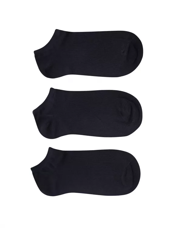Black Plain Anklet Sock