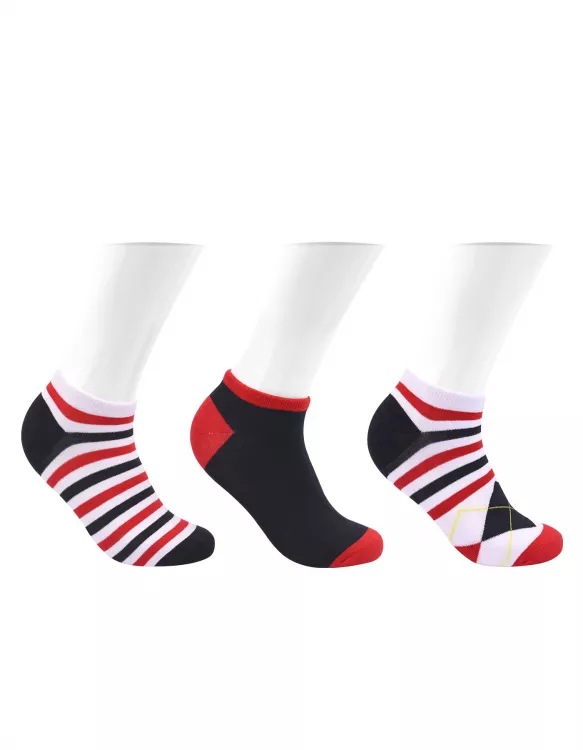 Multi Stripe Anklet Sock