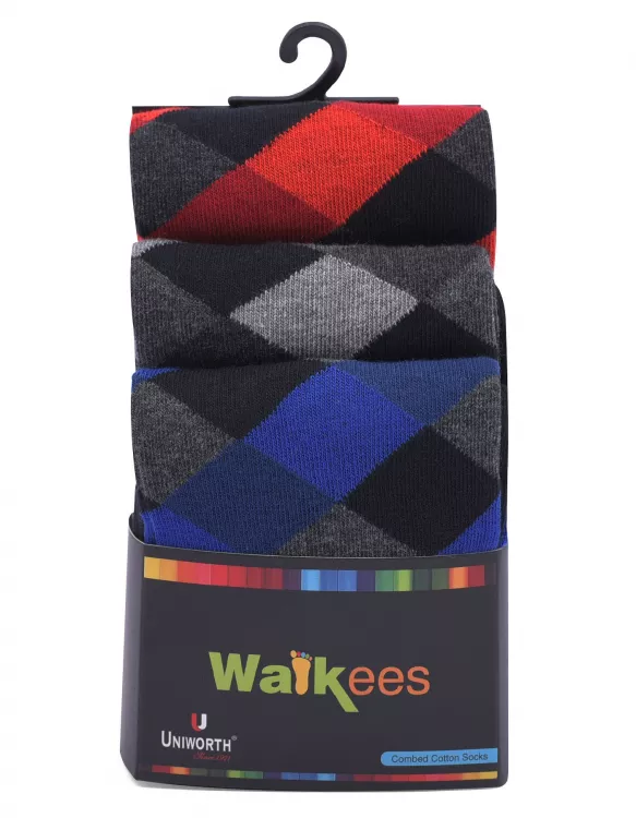 Multi Argyle Walkees Sock