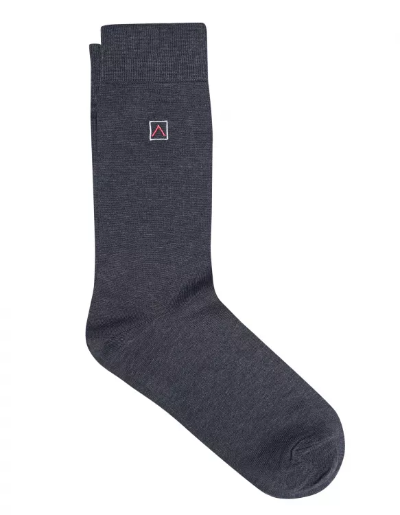 Charcoal Plain Sock