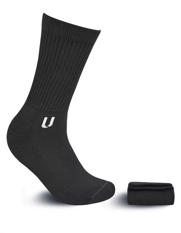 Black Plain  Sock