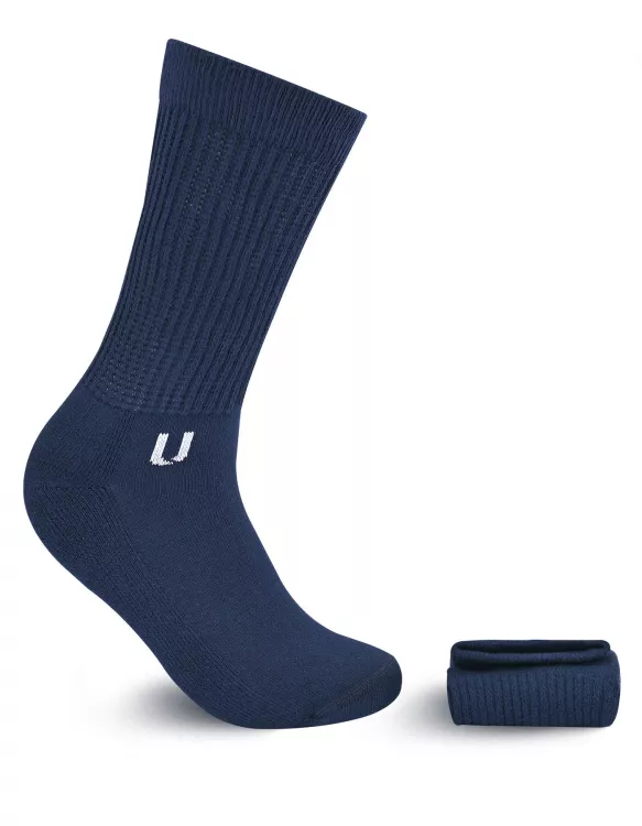 Navy Plain Sock