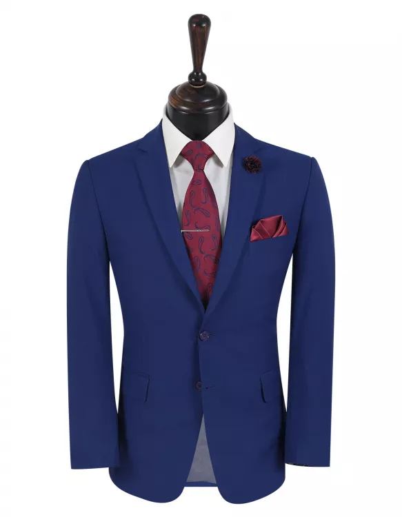 Blue Plain Suit