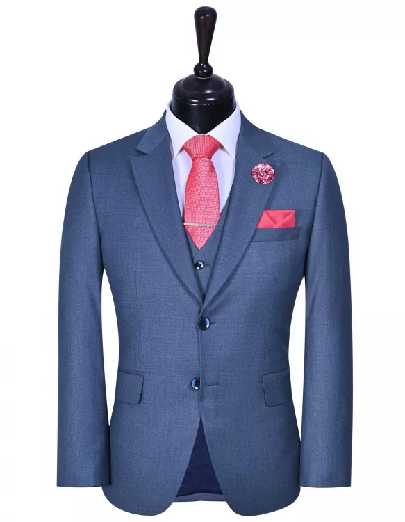 Blue Plain Suit
