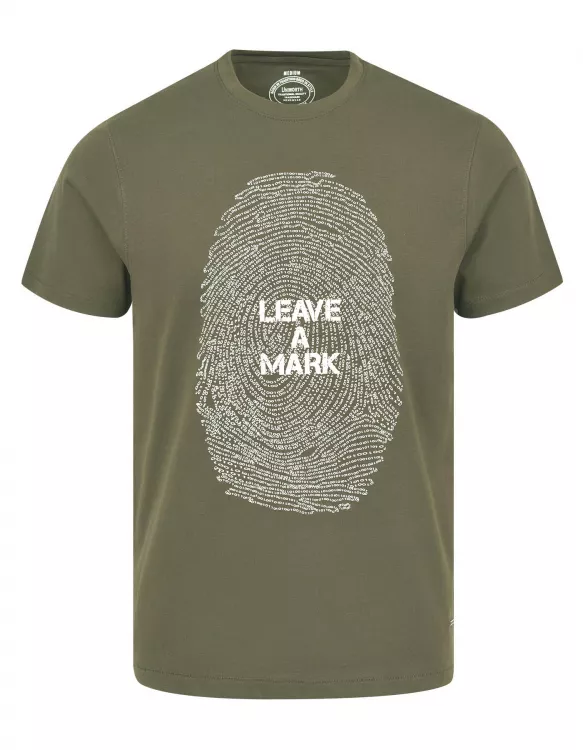 Plain Olive Half Sleeves Graphic T-shirt