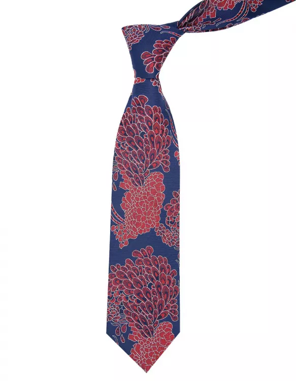 Maroon Floral Regular Tie