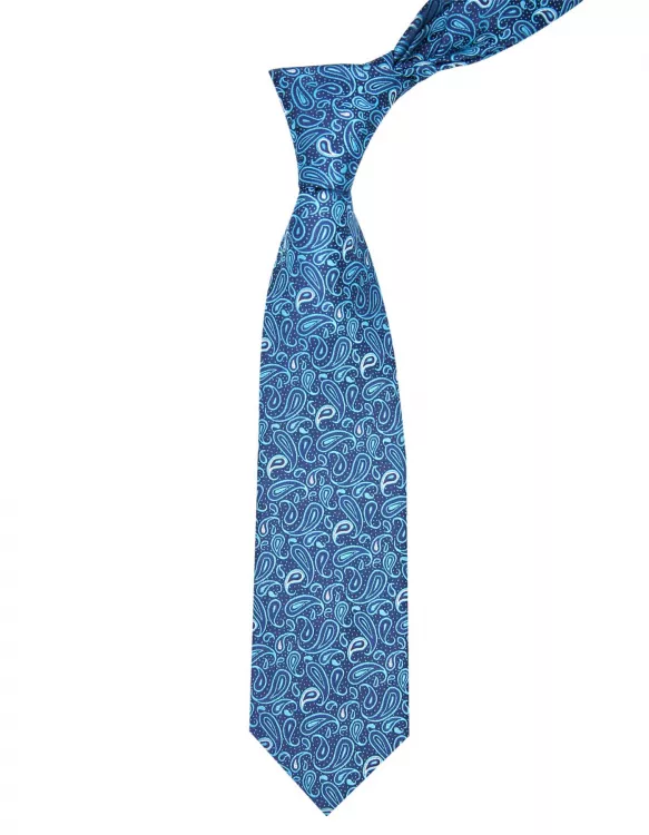 Royal Blue Paisley Tie