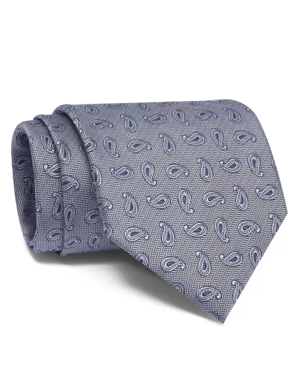 Blue/Navy Paisley Tie