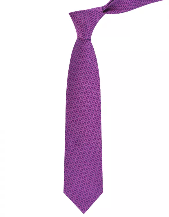 Geometric Purple Tie