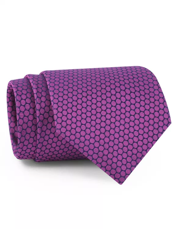 Geometric Purple Tie