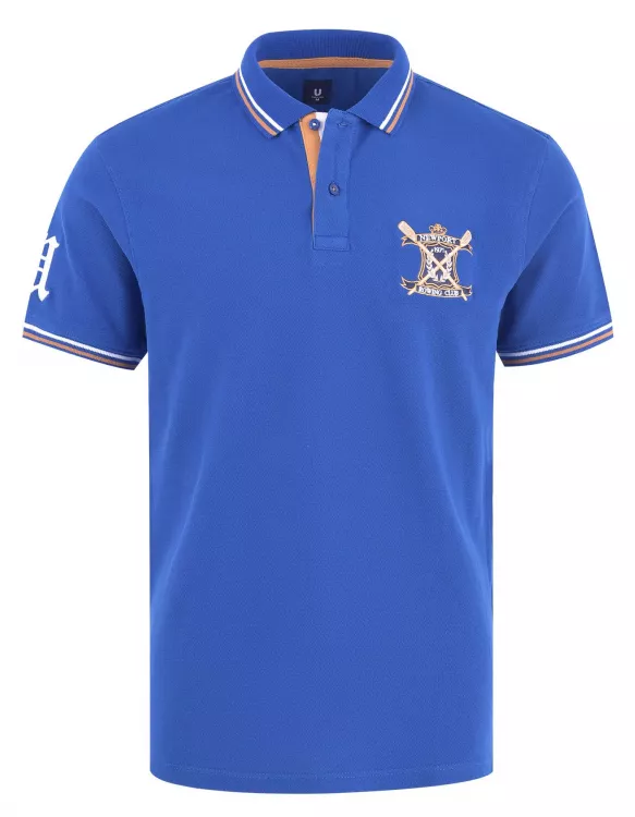 Plain Blue Half Sleeves Polo T-Shirt