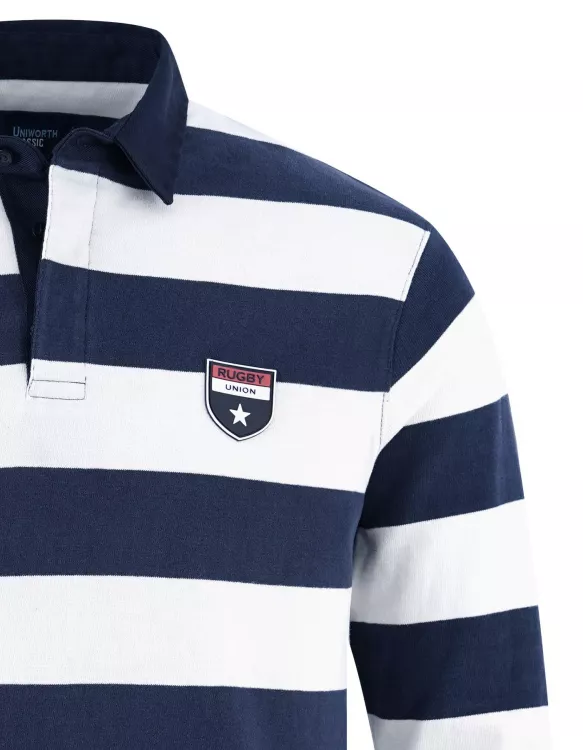 Striped Classic Fit Rugby Shirt