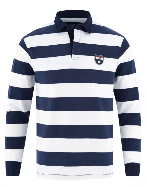 Striped Classic Fit Rugby Shirt