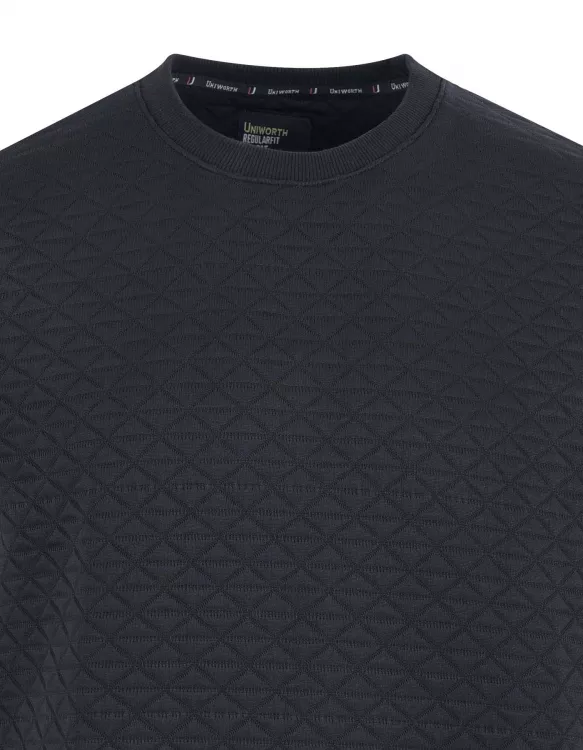 Textured Black Sweatshirt