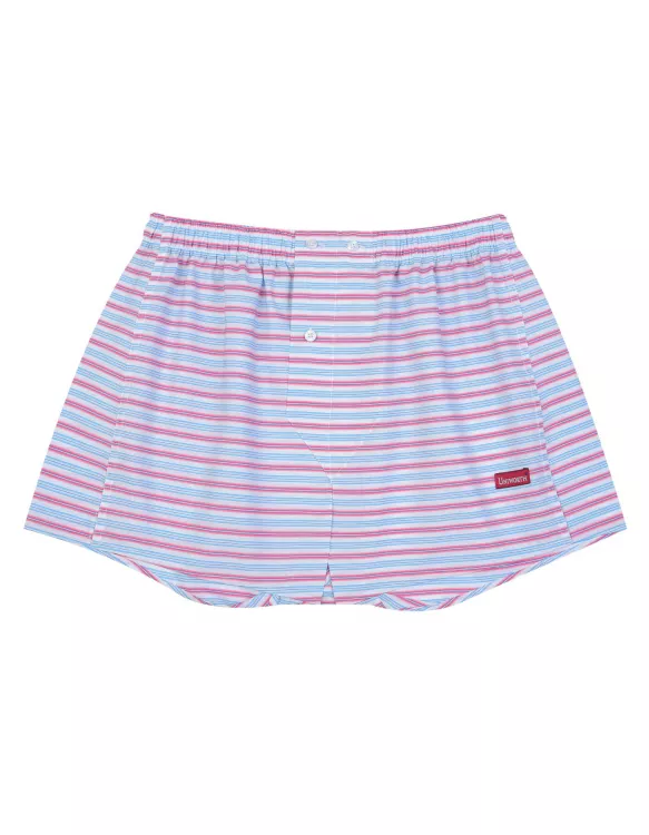 Sky/Pink Boxer Woven