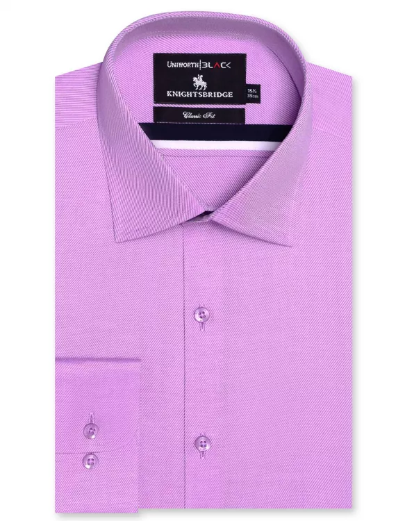 Plain Purple Classic Fit Shirt