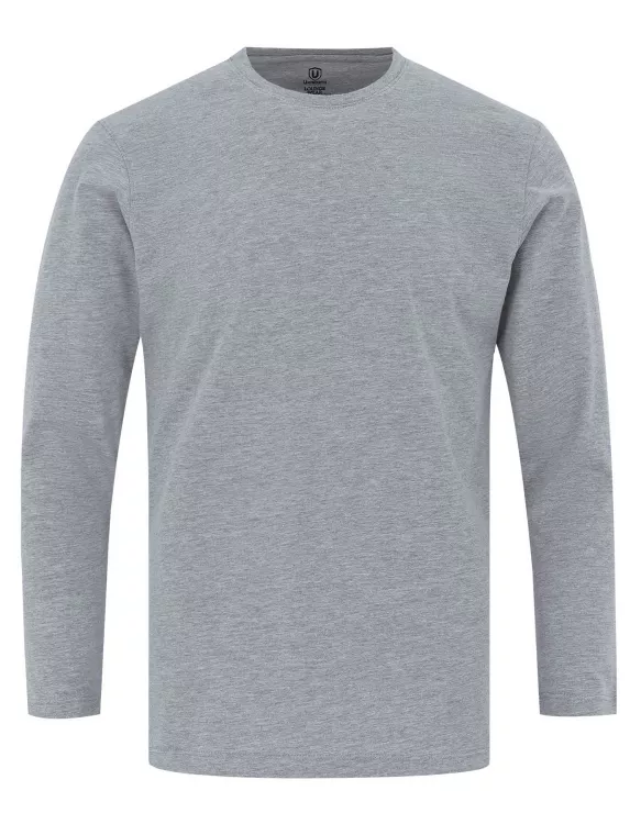 Grey Plain T-Shirt Pajama Set Knit