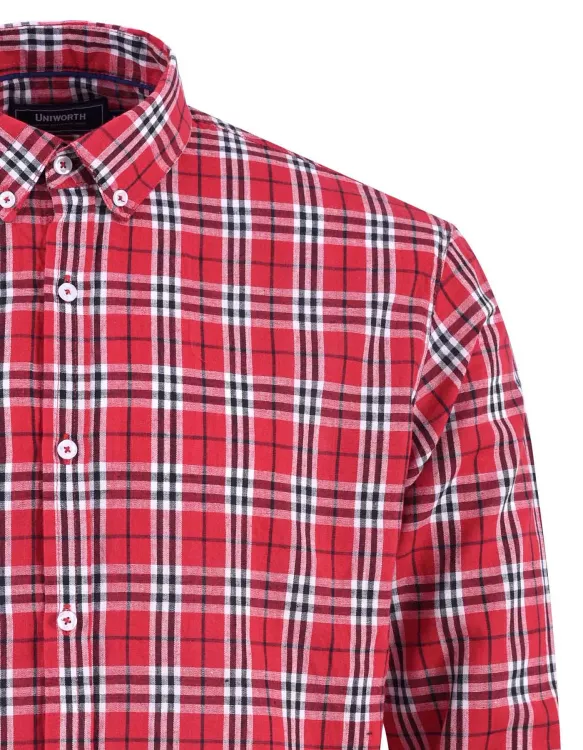 Red/White Check Casual Shirt