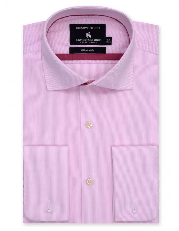 Stripe White/Pink Classic Fit Shirt