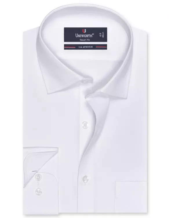 Plain White Smart Fit Shirt