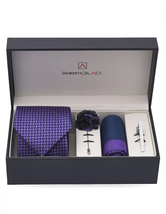 Navy/Purple  Men Accessories Box
