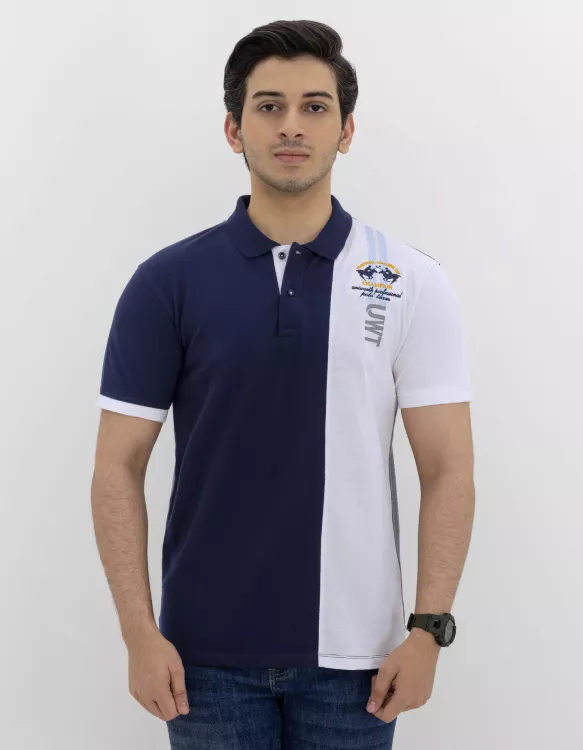 Monochrome Cotton Polo Shirt