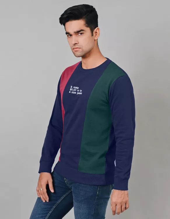 Maroon/Navy Price Tag Sweatshirt