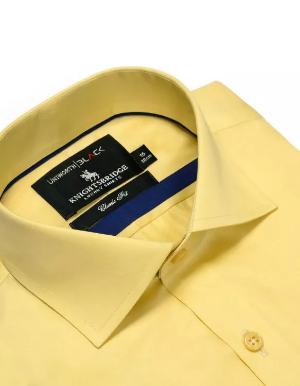 Plain L Yellow Classic Fit Shirt